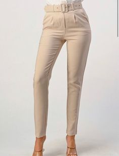 High waist slim fit pant with belt and front pockets. Minimal Stretch. 95% Polyester, 5% Spandex **Run small** IMPORTANT: (You must choose a size larger than the one you normally choose because these pants run small) **Corre pequeño** IMPORTANTE: (Debes escoger una talla mayor a la que normalmente escoges porque este pantalón corre pequeño) ✔️ Style: Casual - Elegant ✔️ This piece is ideal for office, resort, vacation, cruising, brunch, birthday, anniversary, etc. 💛 Follow us on Facebook , Inst Resort Vacation, Belted Pants, Pants Large, Slim Fit Pants, Slim Waist, Birthday Anniversary, Waist Belt, Workout Pants, You Must