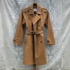 Never Worn. Brown Gabardine Fall Outerwear, Brown Gabardine Outerwear For Fall, Brown Gabardine Outerwear For Spring, Brown Gabardine Outerwear, Spring Brown Gabardine Outerwear, Chore Coat Womens, Military Field Jacket, Navy Trench Coat, Rain Trench Coat