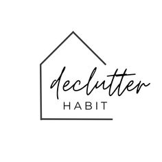 the logo for declutter habit, a small business that has been designed to look like