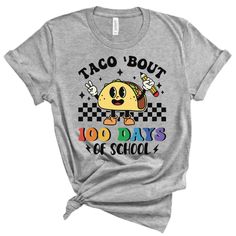 Celebrate 100 Days of School in style with this incredibly soft and comfortable T-shirt crafted from premium materials. Be proud and show off your commitment to education with the perfect school celebration accessory! ▶Ships in 7-10 business days ▶🇺🇸Proudly made in the U.S. ▶Bella and Canvas Brand Shirts ▶Unisex adult sizing School Celebration, School Tees, School Staff, Tshirt Crafts, Brand Shirts, 100 Days Of School, Branded Shirts, 100th Day, Be Proud