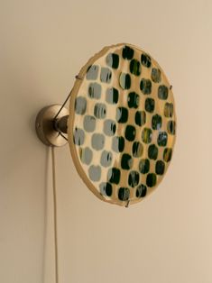 Glass Wall Lamp - Green-Beige Sconces Glass Wall Lamp, Verdant Green, Fabric Cord, Lighting Decor, Warm Beige, Beige Walls, Wall Light Fixtures