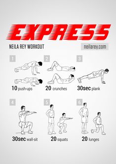 an exercise poster showing how to do the exercises