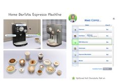 the home barista espresso machine is on display