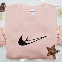 Product detail: Nike Cartoon, Nike Inspired, Shirt Nike, Embroidered Hoodie, The Shadow, Gift For Family, Great Love, Embroidered Shirt, Nike Logo