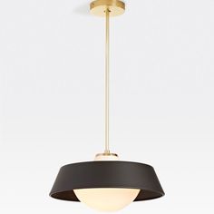 Our Blaine Pendant Features A Glass Shade That Supports An Elegant, Angled Metal Shade-Casting A Warm Glow Both Above And Below The Fixture. Aged Brass, Oil Rubbed Bronze, Glass Shades, Contemporary Design, Pendant Lighting, It Cast, Shades, Brass, Pendant