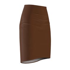 Womens Skirt. This pencil skirt is made of 88% polyester and 12% spandex. This blend gives the garment a four-way stretch which allows the fabric to stretch both width- and length-wise. The garment has a slight tapering along the outer thigh. Pair this skirt with your favorite accessories for a look that is both stylish and trendy. Look good and feel great. This skirt is a perfect addition to any wardrobe collection or to give as a gift. .: Material: 88% polyester, 12% spandex.: Elastic waistban Modern Fitted Asymmetrical Skirt, Trendy Fitted Brown Mini Skirt, Fitted Brown Asymmetrical Skirt, Brown Fitted Asymmetrical Skirt, Fitted Asymmetrical Brown Skirt, Modern Long Lined Pencil Skirt, Modern Fitted Lined Skirt, Fitted Brown Asymmetrical Mini Skirt, Brown Fitted Asymmetrical Mini Skirt