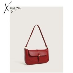 Red Leather Shoulder Bags For Women Fashion Handbags For Women Designer Luxury Small Female Bags Ladies Purse 1 Large Capacity Red Rectangular Baguette Bag, Red Baguette Bag With Large Capacity For Daily Use, Large Capacity Red Baguette Bag For Travel, Trendy Red Leather Baguette Bag, Large Capacity Red Baguette Shoulder Bag, Red Large Capacity Baguette Shoulder Bag, Red Travel Baguette Bag With Large Capacity, Red Baguette Bag With Large Capacity For Travel, Red Baguette Bag With Large Capacity