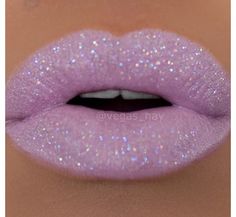 Glittery light purple Carnaval Make-up, Beautiful Lip Color, Glitter Rosa, Homemade Lip Balm, Kesha, Tinted Lip Balm