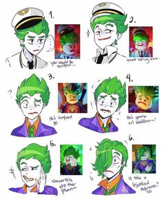 the joker and his green hair