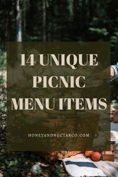 14 Unique Picnic Menu Items - Honey & Nectar Co. Picnic Menu Ideas, Old Fashioned Picnic, Italian Picnic, Picnic Basket Food, Healthy Picnic, Bonfire Party, Homemade Soda