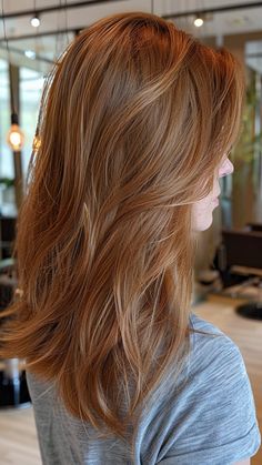 Bold and Beautiful: 25 Dark Brown Hair Color Ideas for the Modern Woman Russet Hair Color Brown, Titan Hair Color, Strawberry Dark Blonde Hair, All Over Light Brown Hair Color, Maple Hair Color, Light Reddish Brown Hair Color, Brassy Brown Hair, Light Brown Auburn Hair, Light Brown Red Hair