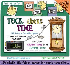 a poster with an image of a clock and other things to do on the front page