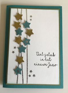 a card with some stars on it