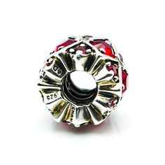 Authentic CHAMILIA Shimmering Stones Red Swarovski Crystal Sterling Silver Charm Bead JB-36C. Compatible with Pandora and Trollbeads. This sterling silver charm with various shapes of red Swarovski Crystals is simply stunning. It will undoubtedly be a statement piece on any charm bracelet. Charm is pre-owned and in great condition. Please view the photos for details, as they are part of the description. Buy with confidence that all my Chamilia items are 100% authentic Chamilia. All precious meta Red Jewelry With Faceted Beads, Red Sterling Silver Jewelry With Sparkling Stones, Red Garnet Round Beads Jewelry, Red Round Faceted Jewelry, Red Faceted Round Jewelry, Red Round Beaded Stone Jewelry, Red Round Beads Stone Jewelry, Red Jewelry With Round Beads And Stones, Red Garnet Jewelry With Faceted Beads