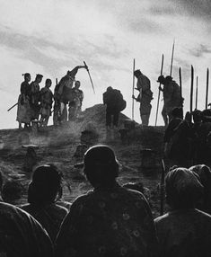 an old black and white photo of soldiers on top of a hill with the caption leggy of the sabota