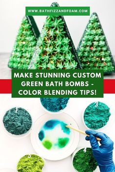 Say see ya to boring bath bombs and hello to vibrant custom greens! Learn how to mix lakes to create beautiful green hues for your DIY bath bombs. Discover the secrets to creating custom color blends for handmade bath fizzies. Click to read the detailed blog post and start making your bath time extra colorful! #bathbombs #DIY #handmade #green #customcolor #lakes Glassell School Of Art, Homemade Bath, Bath Time Fun