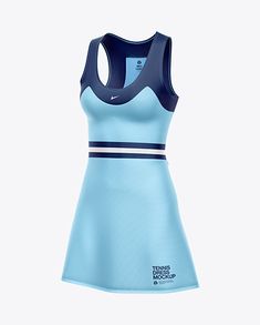 The Tennis Dress Mockup is a high-quality apparel design that offers a sporty yet feminine look for female tennis players. The mockup is perfect for producing team uniforms or stylish garments for women who want to wear something comfortable and trendy while playing the game. Mockup Style, Jersey Packaging, Female Tennis Players, Dress Mockup, Jersey Mockup, Mockup Packaging, Female Tennis, Free Psd Design, Design Mockup Free