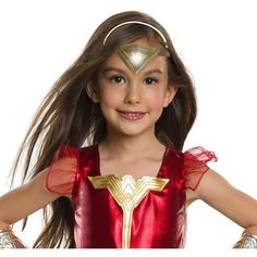 Halloween Rubie's Justice League Light-Up Wonder Woman Child Costume Tiara, Women's, Red First Wonder Woman, Light Up Costumes, Wonder Woman 1984, Dc Comic Costumes, Justice League Wonder Woman, Woman Costume, Wonder Woman Costume, Dawn Of Justice, Wonder Women