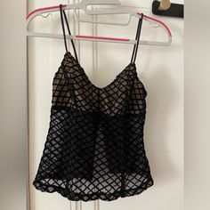 Brand New Without Tags! Gorgeous Lingerie But Could Also Be Worn As A Top! Black Fairy Grunge Party Top, Y2k Black Cami Top, Black Sleeveless Y2k Corset, Black Y2k Camisole Top, Gorgeous Lingerie, Grunge Lingerie Top, Bustier Top, Lingerie, Brand New