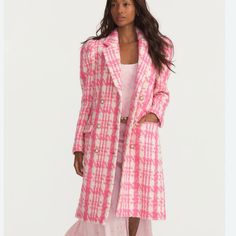 Reposhing This Item I Purchased..Loved It, But It’s Sadly Too Big On Me. Questions? Leave A Comment Below! Absolutely Stunning Love Shack Fancy Coat! It’s Too Big For Me. Size Medium-Would Be Best On A Size 8-10 Woman. Nwt Smoke Free Home Fancy Trench Coat, Fancy Coat, Tie Dye Jackets, Plaid Wool Coat, Love Shack Fancy, Houndstooth Coat, Tie Dye Denim, Tweed Coat, Suede Coat