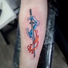 Tanjiros sword from demon slayer for today's client. More anime style tattoos please I have so much fun with these pieces, if you fancy something similar just shoot me a message #tattoostudio #tattoo #tattoos #tattooartist #inked #tattooart #tattooshop #tattooed #tattoolife #tattooing #art #tattooist #tattooink #tattooer #tattoodesign #tattoostyle #tattooideas #tattoolove #instatattoo #artist #flashworker #tattoomodel #tattooinspiration #animeink #demonslayer #tanjiro Anime Style Tattoos, Demon Slayer Tattoo, Demonslayer Tanjiro, Pirate Tattoo, Tattoo Model, Life Tattoos, Tattoo Shop, Tattoo Style