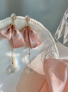 ❤︎ satin ribbon tassel earrings + earrings❤︎
This item takes 1-2 weeks to ship. White Hair Clips, Ribbon Tassel, Ribbon Earrings, Needle Earrings, Ribbon Jewelry, Bride Earrings, Fun Jewelry, Heart Bag, Choker Style