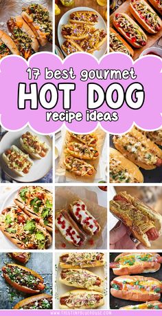 Fancy hot dog recipes Grilled Hotdogs Recipes, Tailgate Hot Dogs, Hot Dog Ideas Creative, Hot Dog Food Truck Ideas, Fancy Hot Dogs Ideas, Different Hot Dog Styles, Best Hotdogs Recipe, Specialty Hot Dogs, Hot Dog Dishes