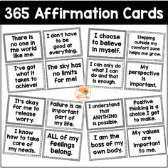 These positive affirmations for kids are perfect for setting up an affirmation station! You'll get monthly notes (one note for each day of the year) to place on a bulletin board, around a mirror, or in a binder ring. Positive Affirmation Bingo, Affirmation Crafts Ideas, Dialectical Journal, Coping Cards, Coping Statements, Compliment Quotes, Kids Mirror, Mirror Notes, Kids Coping Skills