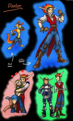 four different characters from the video game, super smasher and their respective character names