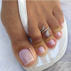 Pedicure Designs Toenails, French Pedicure, Pedicure Ideas, Acrylic Toe Nails, Acrylic Toes