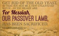 an old poster with the words for mesuh, our passover lamb has been sacrigated