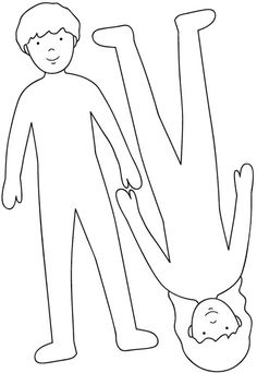 the letter v is for man coloring page