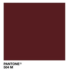 the pantone color is shown in dark red