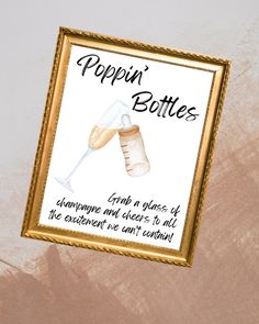 there is a sign that says puppin's bottles