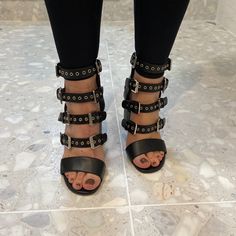 Black Buckled Up Laurence Dacade Heels. Worn 2 Times And Still In Mint Condition. No Rips Or Scratches. Will Accept Highest Offer!! Shoes Black, Mint Condition, Shoes Women Heels, Shoes Heels, Buckle, Mint, Women Shoes, Heels, Women Shopping