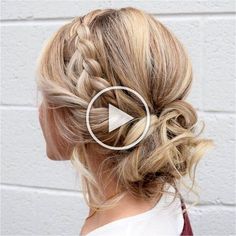 Medium Wedding Hairstyles, Simple Hairstyles For Long Hair, Braid Hairstyles Tutorials, Braided Wedding Hairstyles, Cute Long Hairstyles, Updos Prom, Medium Wedding, Short Wedding Hairstyles, Long Wedding Hairstyles