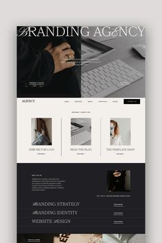 the website design for branding agency