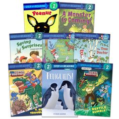 six children's books about penguins and other animals