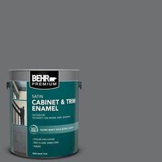 the behr paint is green and has an interior exterior color that looks like it's being painted