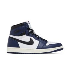 The Air Jordan 1 Remakes The Classic Sneaker, Giving You A Fresh Look With A Familiar Feel. Premium Materials With New Colours And Textures Give Modern Expression To An All-Time Favourite. Navy Leather Sneakers For Streetwear, Classic Navy Sneakers For Streetwear, Classic Blue High-top Sneakers With Contrast Sole, Navy Sneakers With Laces For Streetwear, Navy Streetwear Sneakers, Navy Basketball Shoes With Boost Midsole For Streetwear, Navy Leather High-top Sneakers For Sports, Navy High-top Basketball Shoes With Rubber Sole, High-top Navy Basketball Shoes With Rubber Sole