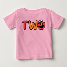 Sesame Street Shirts Birthday, 2nd Birthday Elmo Theme, Elmo Second Birthday Girl, Sesame Street Birthday Shirt, Elmo 2nd Birthday Party Girl, Elmo Second Birthday, Elmo Birthday Party Girl, Girly Elmo Birthday Party, Street Party Outfit