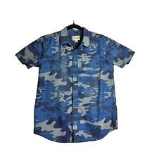 Lucky Brand Blue Camo Short Sleeve Denim Shirt Boys Large | eBay Short Sleeve Denim Shirt, Short Sleeve Denim, Camo Shorts, Blue Camo, Denim Shirt, Kids Boys, Boy's Clothing, Lucky Brand, Camo