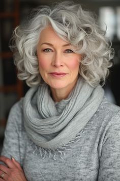 Grey Hair Styles For Women, Short Grey Hair, Penteado Cabelo Curto