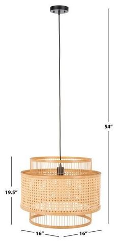 an image of a chandelier with measurements