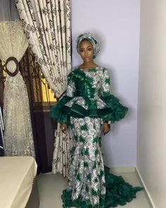 Arewa Ankara Wedding Styles, Six Pieces Gown Ankara, Arewa Hausa Styles, Modest Dresses Fashion, African Fabric Dress, African Prom Dresses