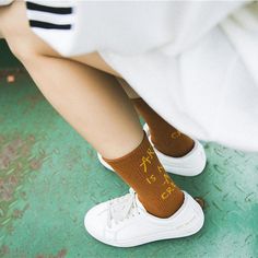 buy 2 socks & get the 3rd for -50% | discount code : goghSocks Casual Socks For Fall, Casual Socks As Gift For Fall, Casual Socks For Fall Gift, Casual Socks As A Gift For Fall, Trendy Cotton Letter Print Socks, Trendy Letter Print Cotton Socks, Trendy Cotton Socks With Letter Print, Trendy Winter Socks, Trendy Yellow Socks For Gift