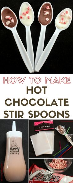 how to make hot chocolate stir spoons