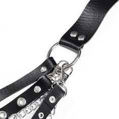 Steampunk belt: get ready to rock your look with this goth punk chain belt! Decorative belt for women Belts Material: vegan leather and metal Suitable for waist: 30-34 inches | 77-87cm Gothic Chain Belt With Chain Strap For Party, Gothic Chain Belt For Party, Gothic Metal Chain Belt For Festivals, Edgy Black Metal Chain Belt, Metal Chain Belt With Belt Loops For Festivals, Edgy Metal Chain Belt For Festivals, Black Punk Chain Belt With Belt Loops, Punk Black Chain Belt With Belt Loops, Adjustable Edgy Chain Belt