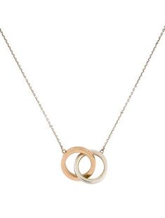 From the Tiffany 1837 CollectionSterling Silver & 18K Rose Gold Circle Pendant Necklace, Circle Pendant, 18k Rose Gold, Tiffany & Co., Circles, Jewelry Necklace Pendant, Two Tone, Jewelry Necklaces, Rose Gold