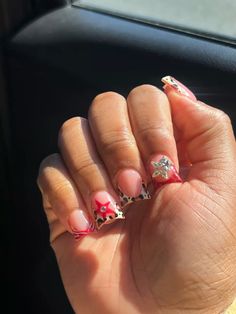 duck nails, cheetah print nails, y2k, short nails, festive nails, subtle christmas nails Cute Nails Duck, Duck Nail Inspo Short, Cheetah Print Short Nails, Cheetah Duck Nails, Slight Duck Nails, Short Cheetah Print Nails, Cheetah Print Nails Short, Cheetah Nails Short, Duck Shape Nails